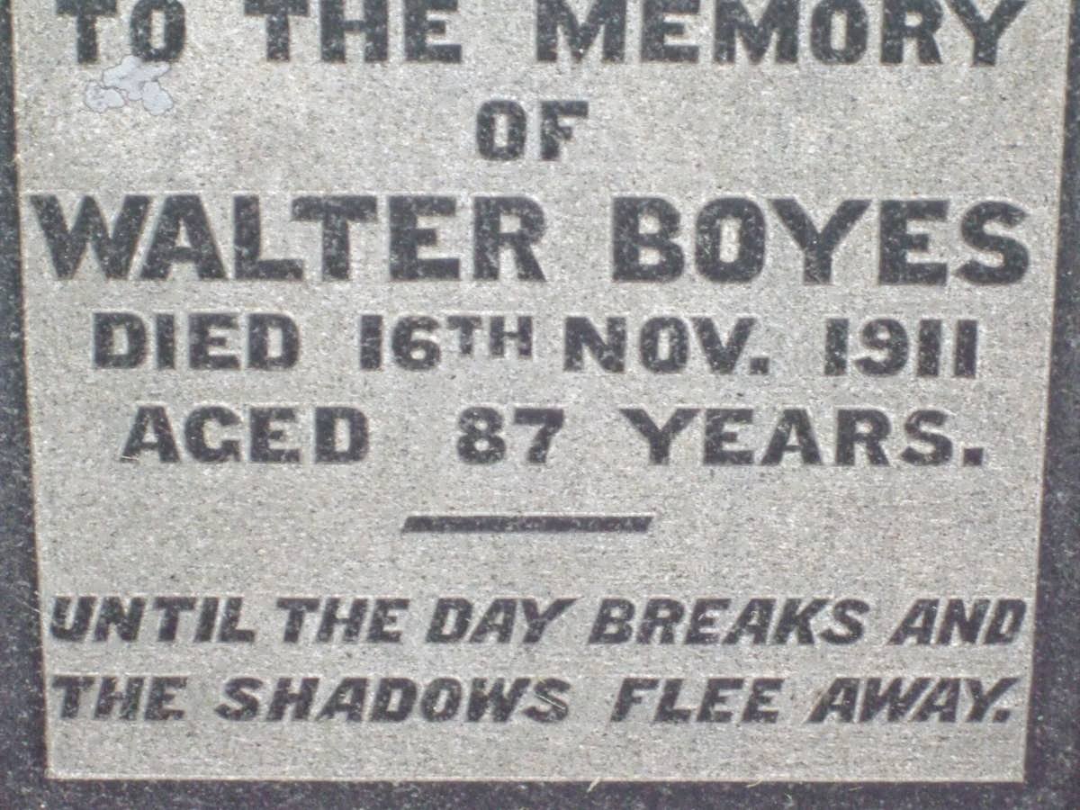BOYES Walter -1911