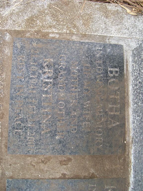 BOTHA Kristina 1941-2001