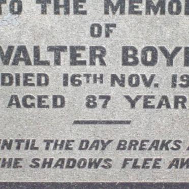 BOYES Walter -1911