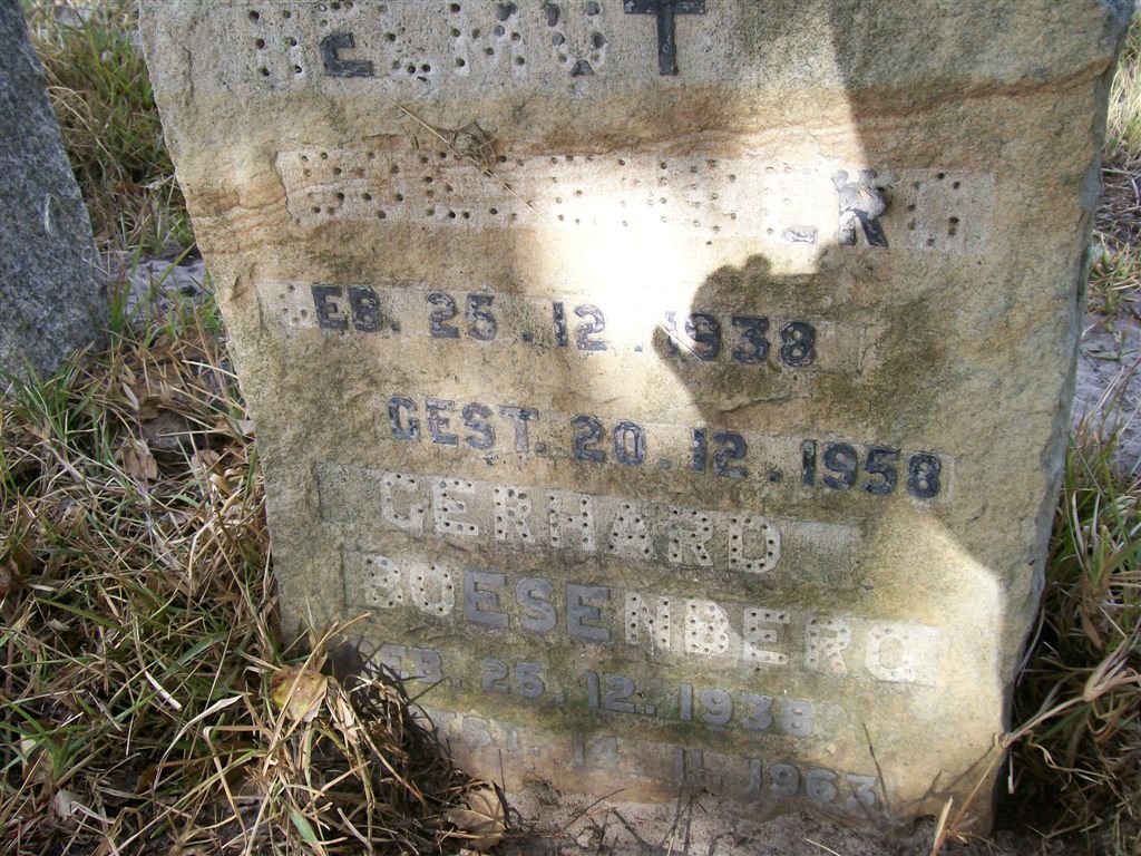 BOESENBERG Helmut 1938-1958 :: BOESENBERG Gerhard 1938-1963
