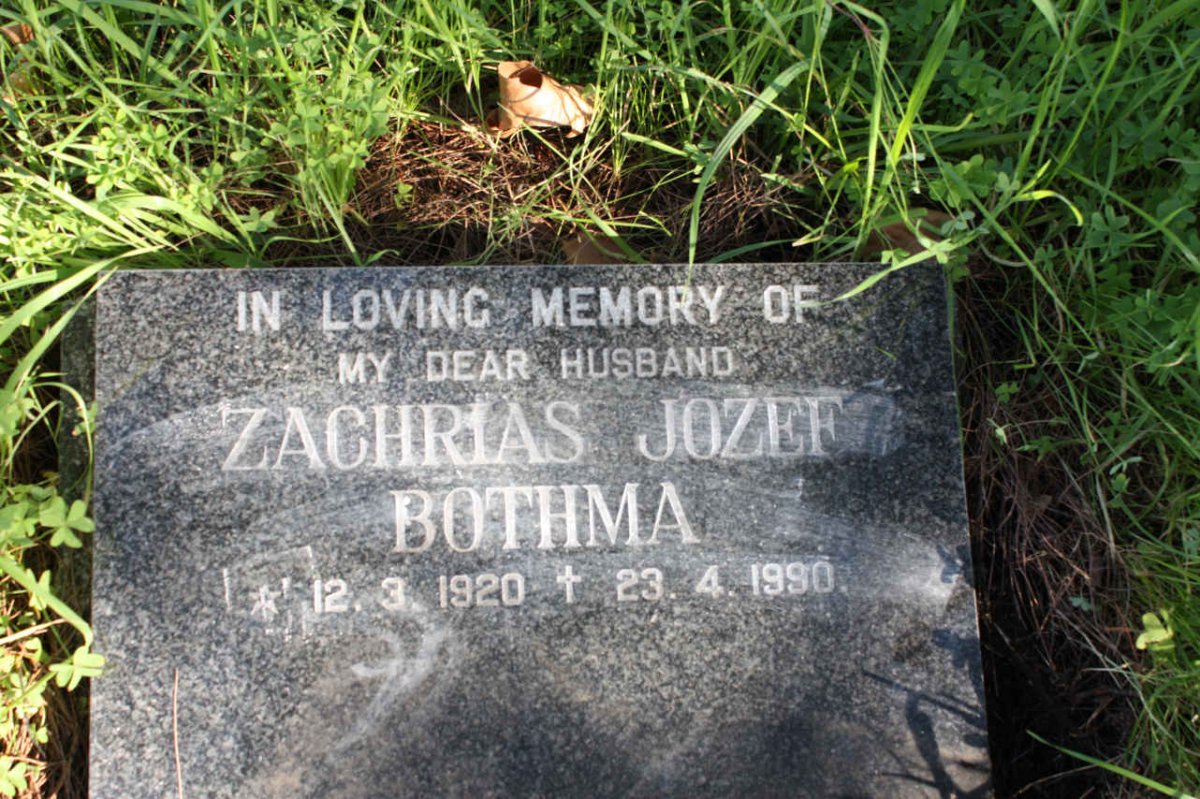 BOTHMA Zachrias Jozef 1920-1990