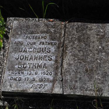 BOTHMA Jacobus Johannes 1920-1978