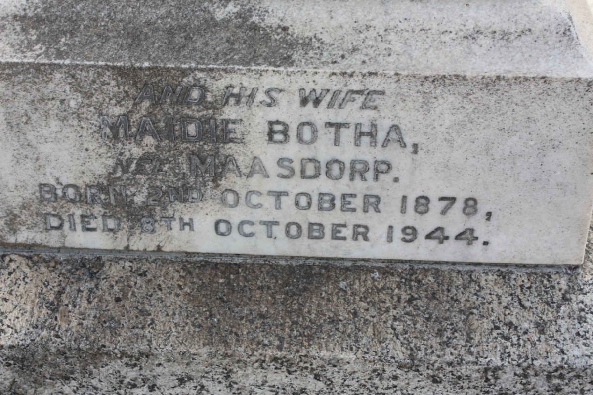 BOTHA Maidie nee MAASDORP 1878-1944