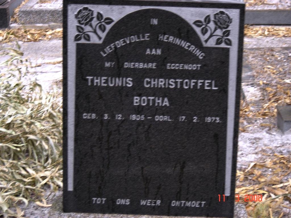 BOTHA Theunis Christoffel 1905-1973