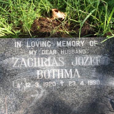 BOTHMA Zachrias Jozef 1920-1990