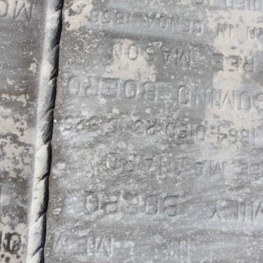 BOERO Giagomino 1858-1929 &amp; Emily MAYNARD 1864-1925