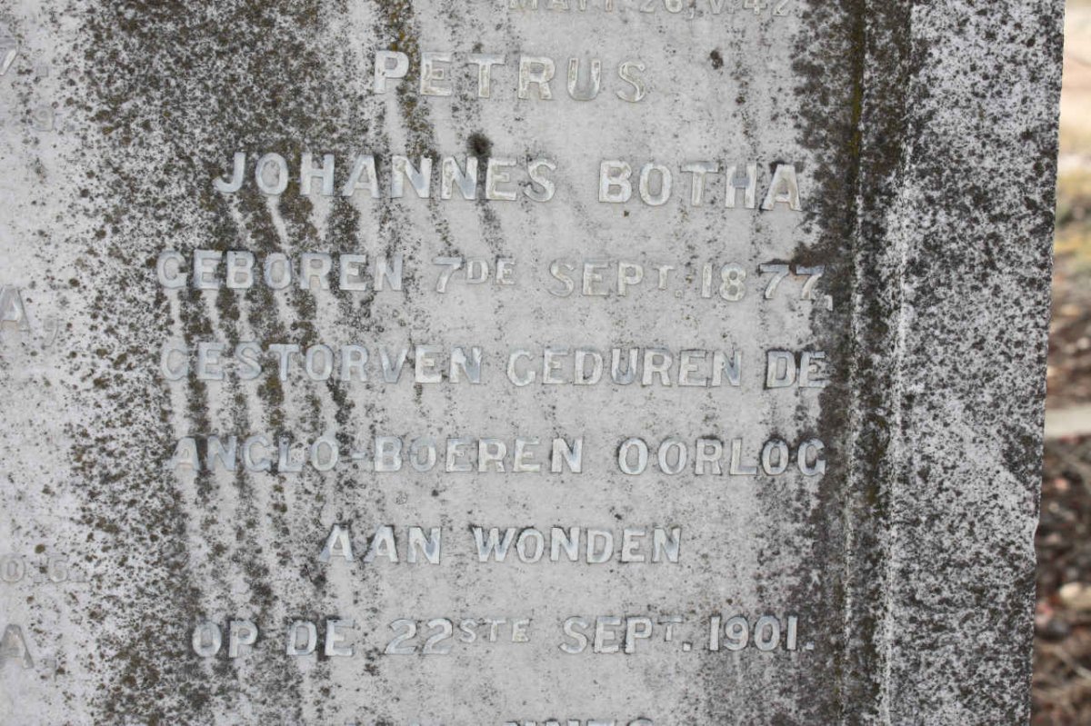 BOTHA Petrus Johannes 1877-1901
