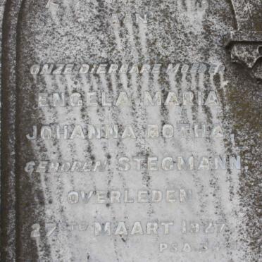 BOTHA Engela Maria Johanna nee STEGMANN -1927