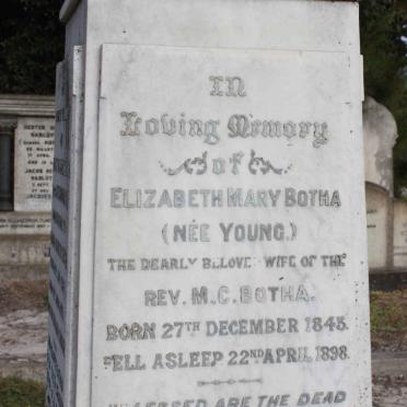 BOTHA Elizabeth Mary nee YOUNG 1843-1898