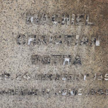 BOTHA Machiel Christiaan 1853-1949