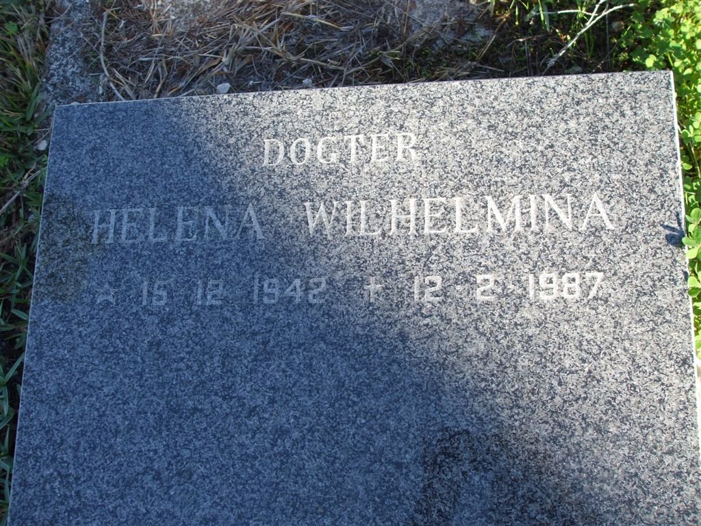 BOTHA Helena Wilhelmina 1942-1987