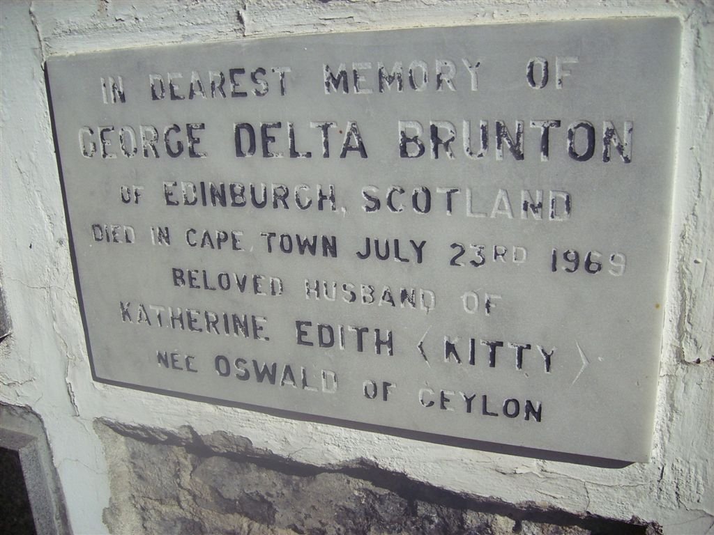 BRUNTON George Delia -1969