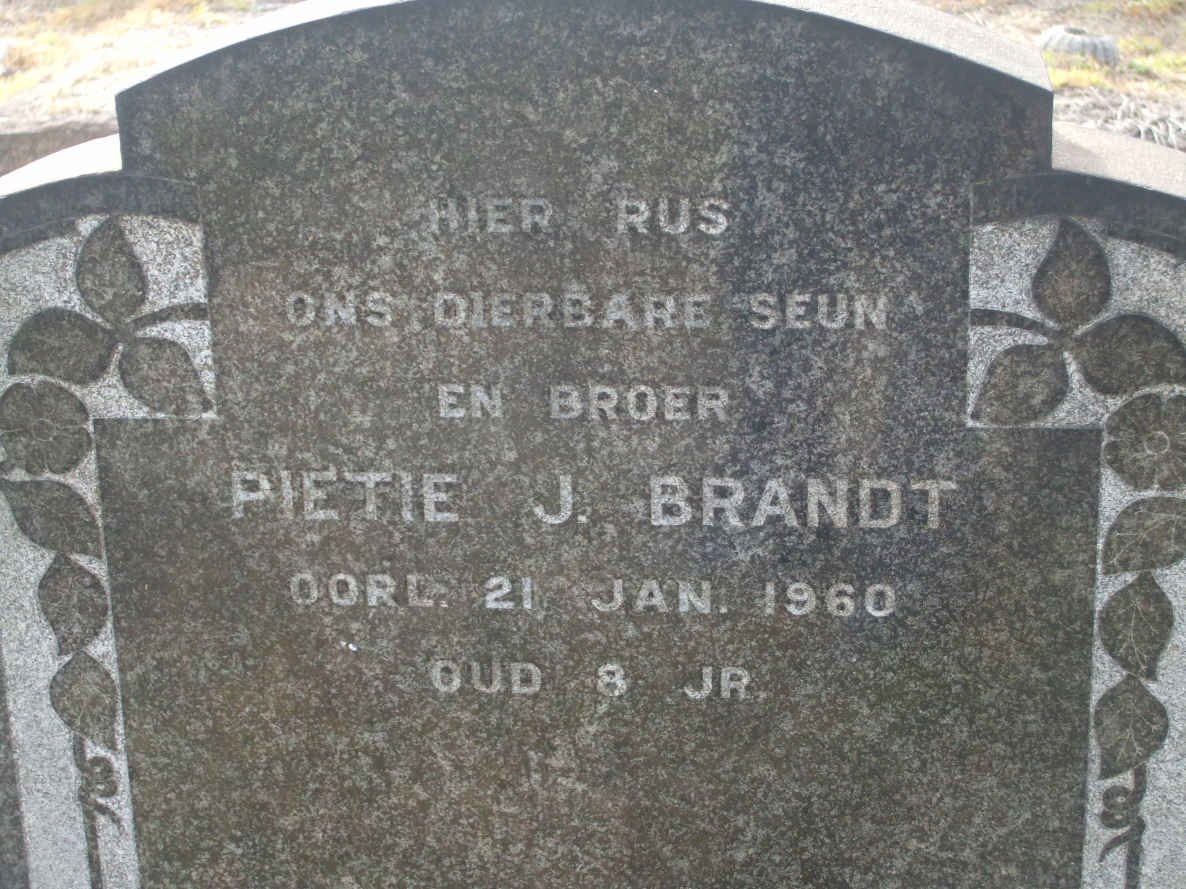 BRANDT Pietie J. -1960