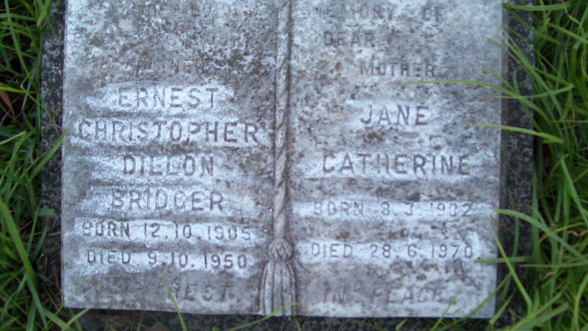BRIDGER Ernest Christopher 1905-1950 &amp; Jane Catherine 1902-1970