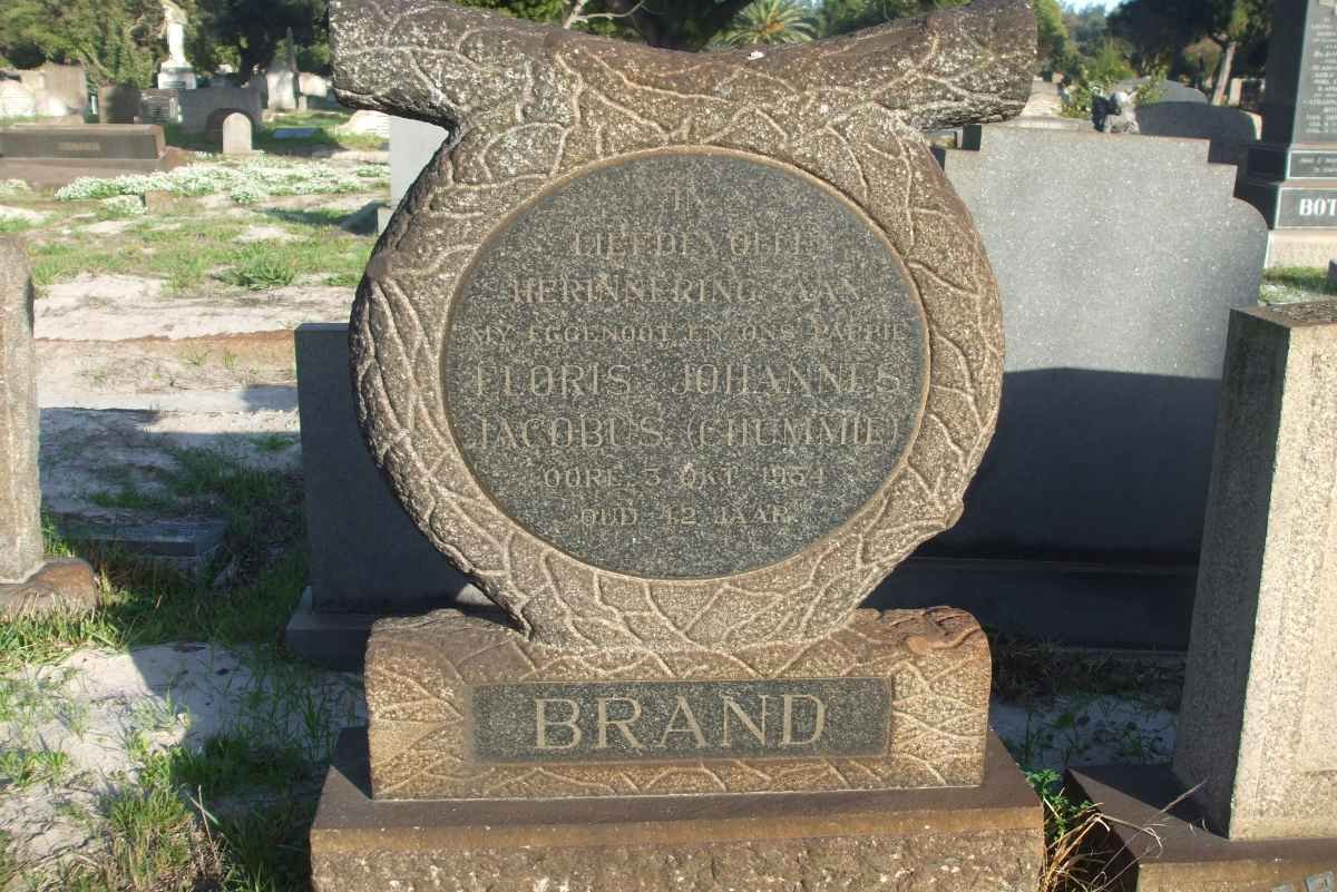 BRAND Floris Johannes Jacobus -1954