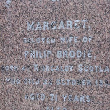 BRODIE Margaret -1892
