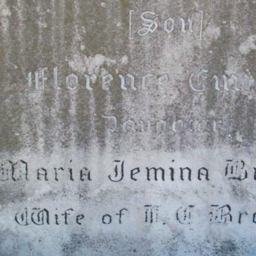 BROWN Florence Emily :: BROWN Maria Jemina