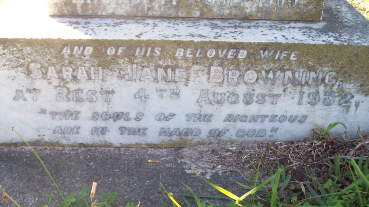 BROWNING Sarah Jane -1932