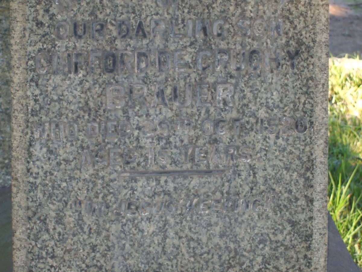 BRAUER Clifford Deccouhy -1920