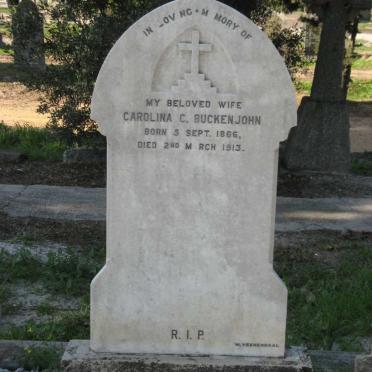 BUCKENJOHN Carolina C. 1866-1913