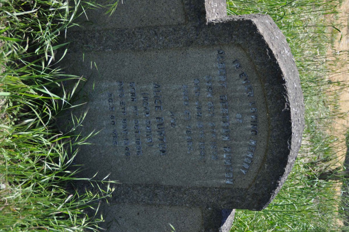 BUNTON Albert Bertram -1941 &amp; Alice SMITH 1896-1946