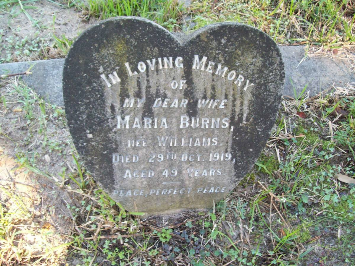 BURNS Maria nee WILLIAMS -1919