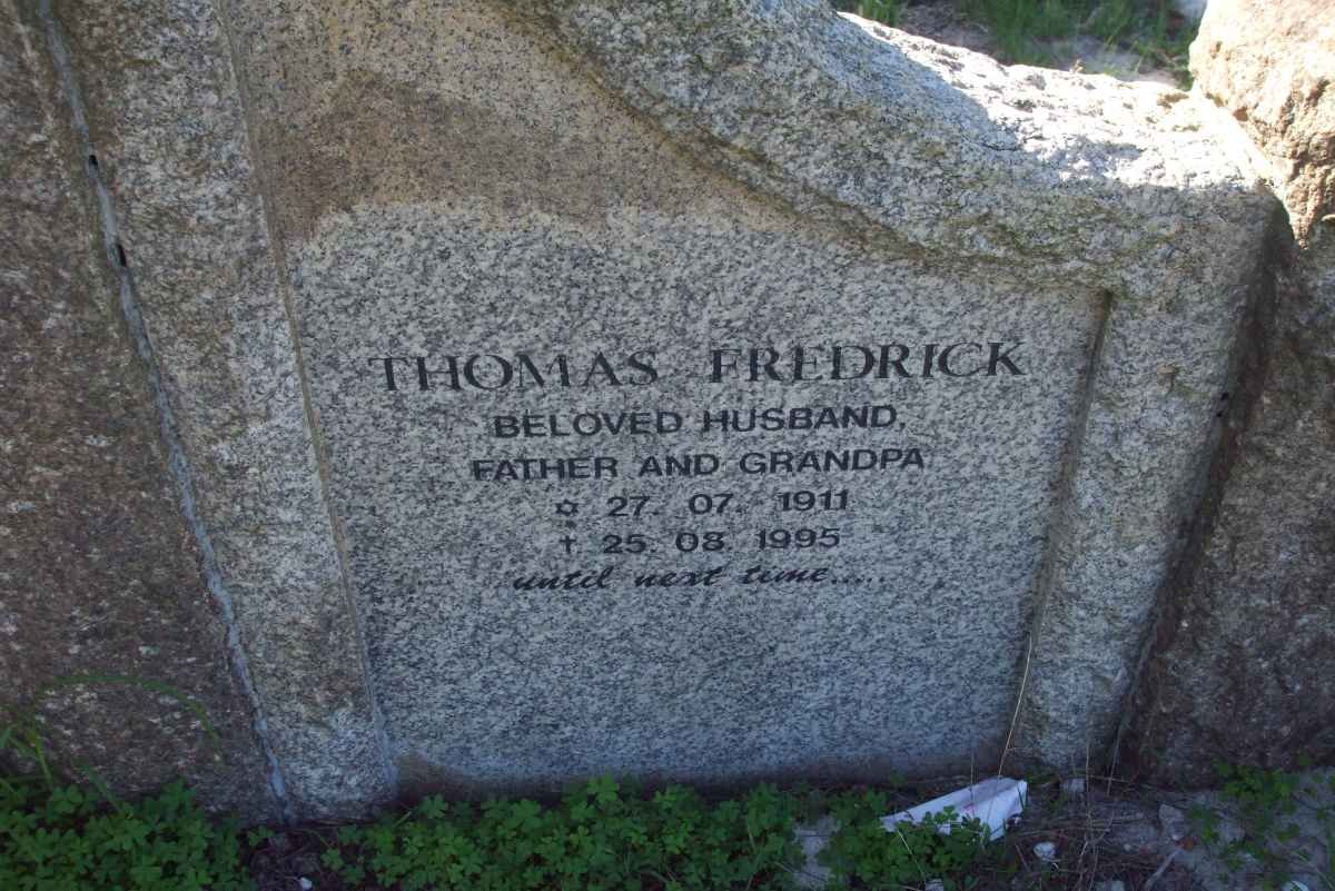 BURGER Thomas Fredrick 1911-1995