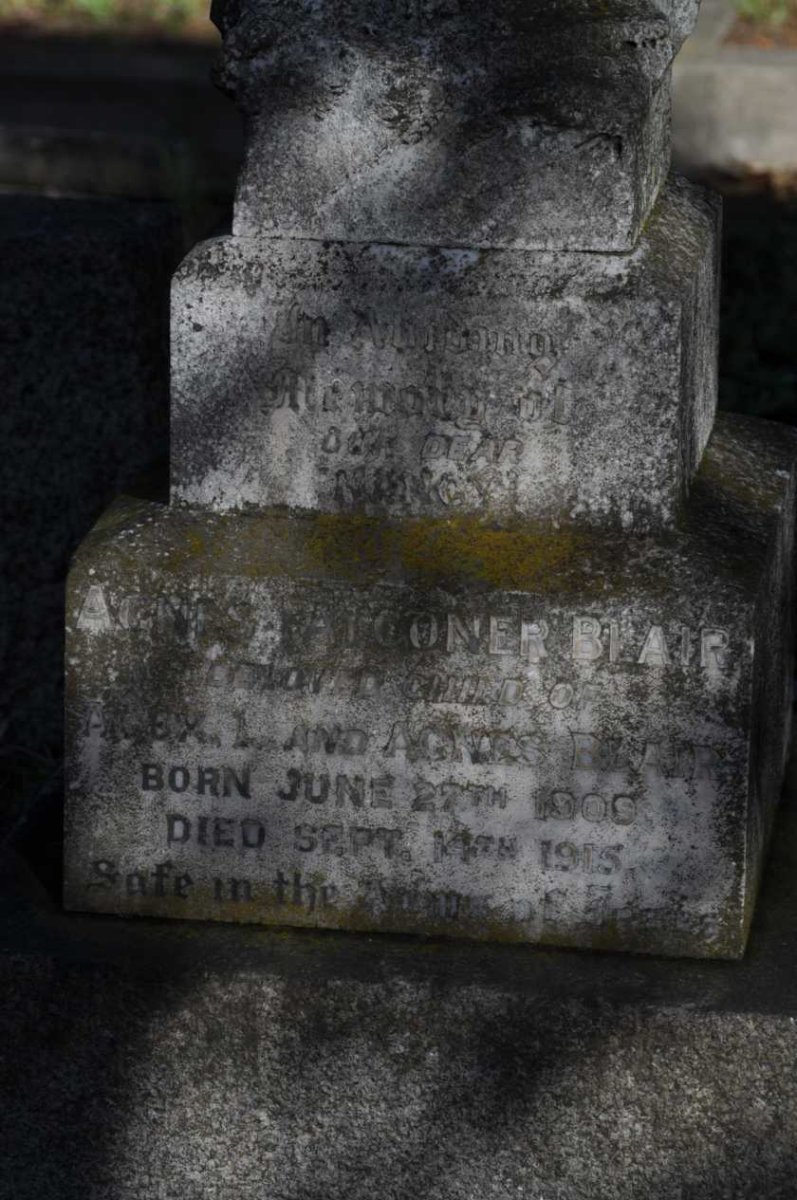 BLAIR Agnes Falconer 1909-1915