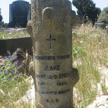 BLAKE Frank 1913-1962 &amp; Emily 1913-1962