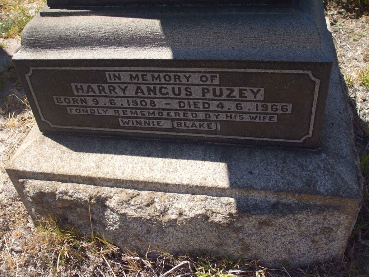 PUZEY Harry Angus 1908-1966