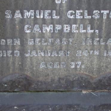 CAMPBELL Samuel Gelston -1921