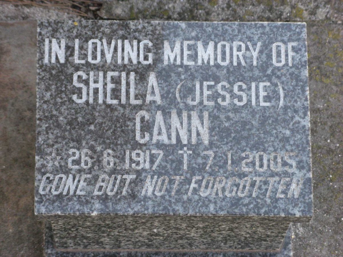 CANN Sheila 1917-2005