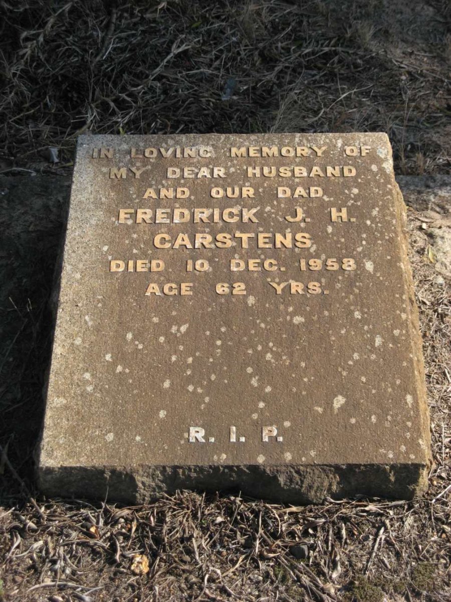 CARSTENS Fredrick J.H. -1958