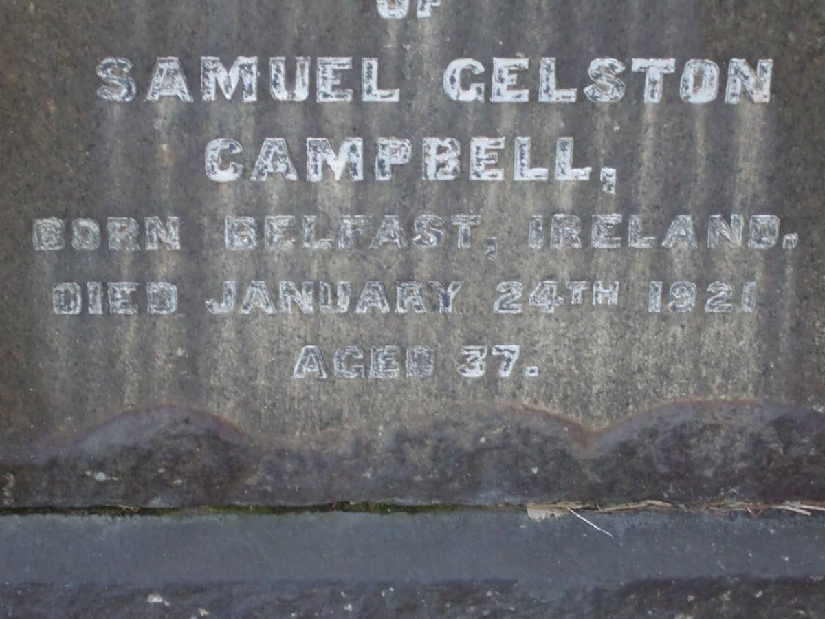 CAMPBELL Samuel Gelston -1921