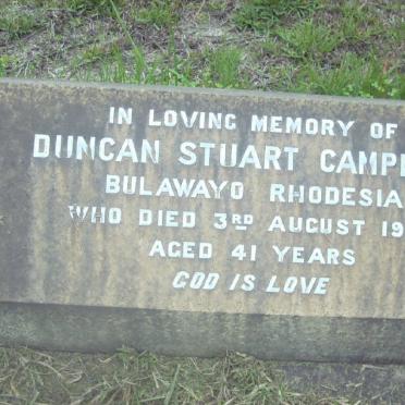 CAMPBELL Duncan Stuart -1908