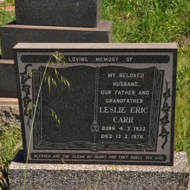 CARR Leslie Eric 1922-1976
