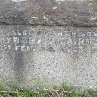 CAIRNS Frank -1919