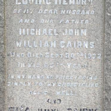 CAIRNS Michael John William -1902