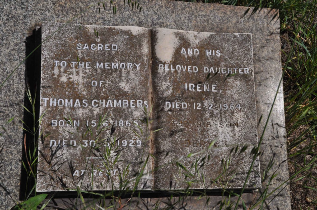 CHAMBERS Thomas 1865-1929 :: CHAMBERS Irene -1964 :: CHAMBERS Deryck