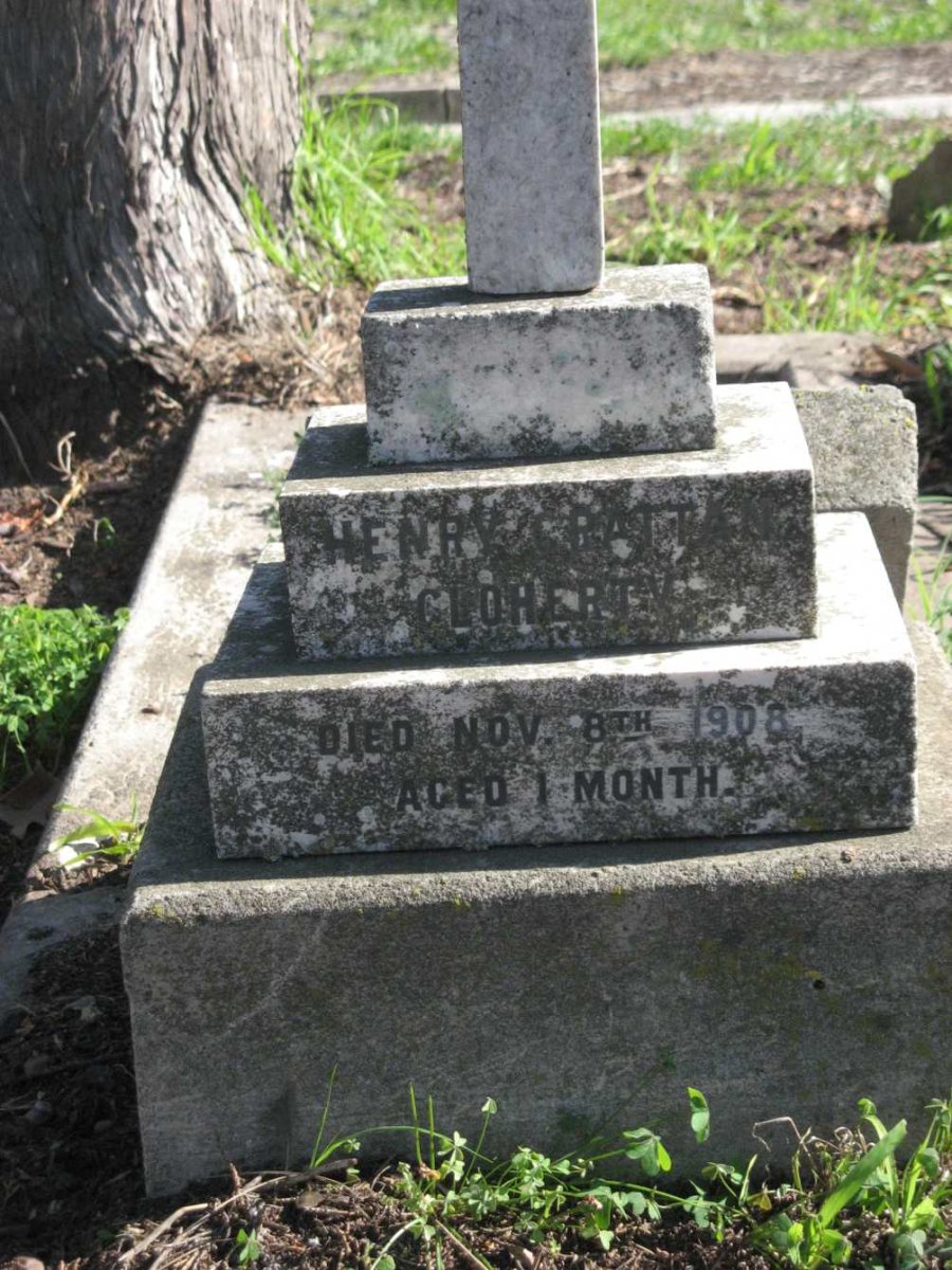 CLOHERTY Henry Grattan 1908-1908