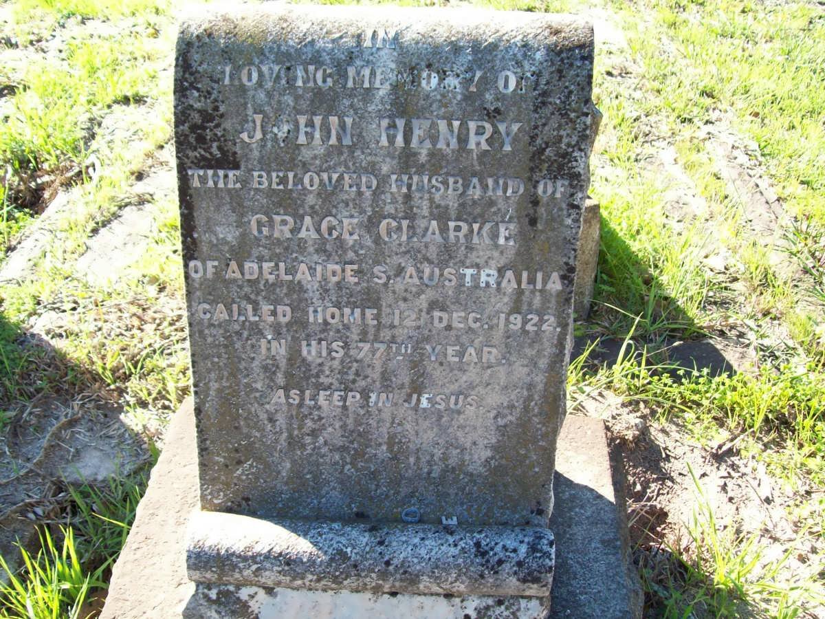 CLARKE John Henry -1922
