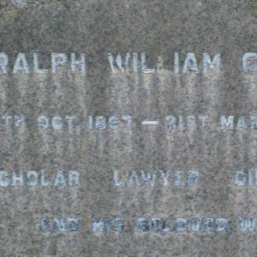 CLOSE Ralph William 1857-1945