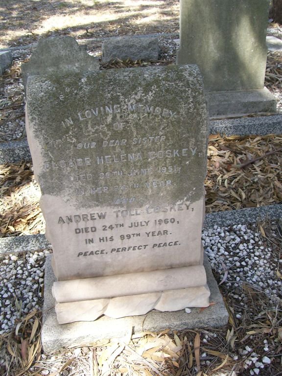 COSKEY Andrew Toll -1960 :: COSKEY Elsabe Helena -1951