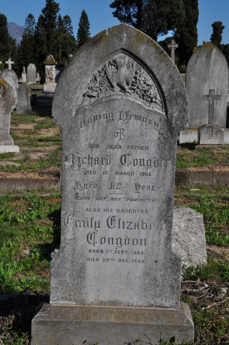 CONGDON Richard -1908 :: CONGDON Emily Elizabeth 1883-1946 