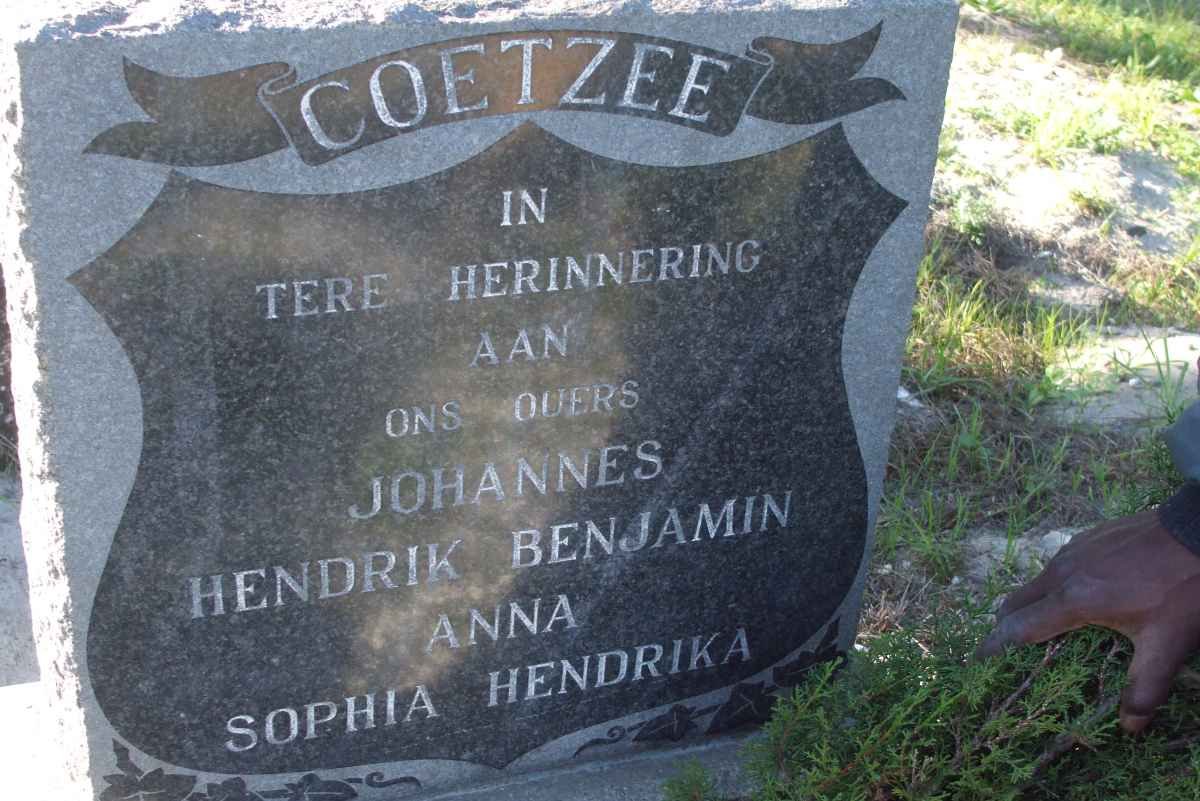 COETZEE Johannes Benjamin ? &amp; Sophia Hendrika ?