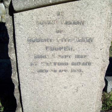 COOPER Robert Fitz-Henry 1882-1931
