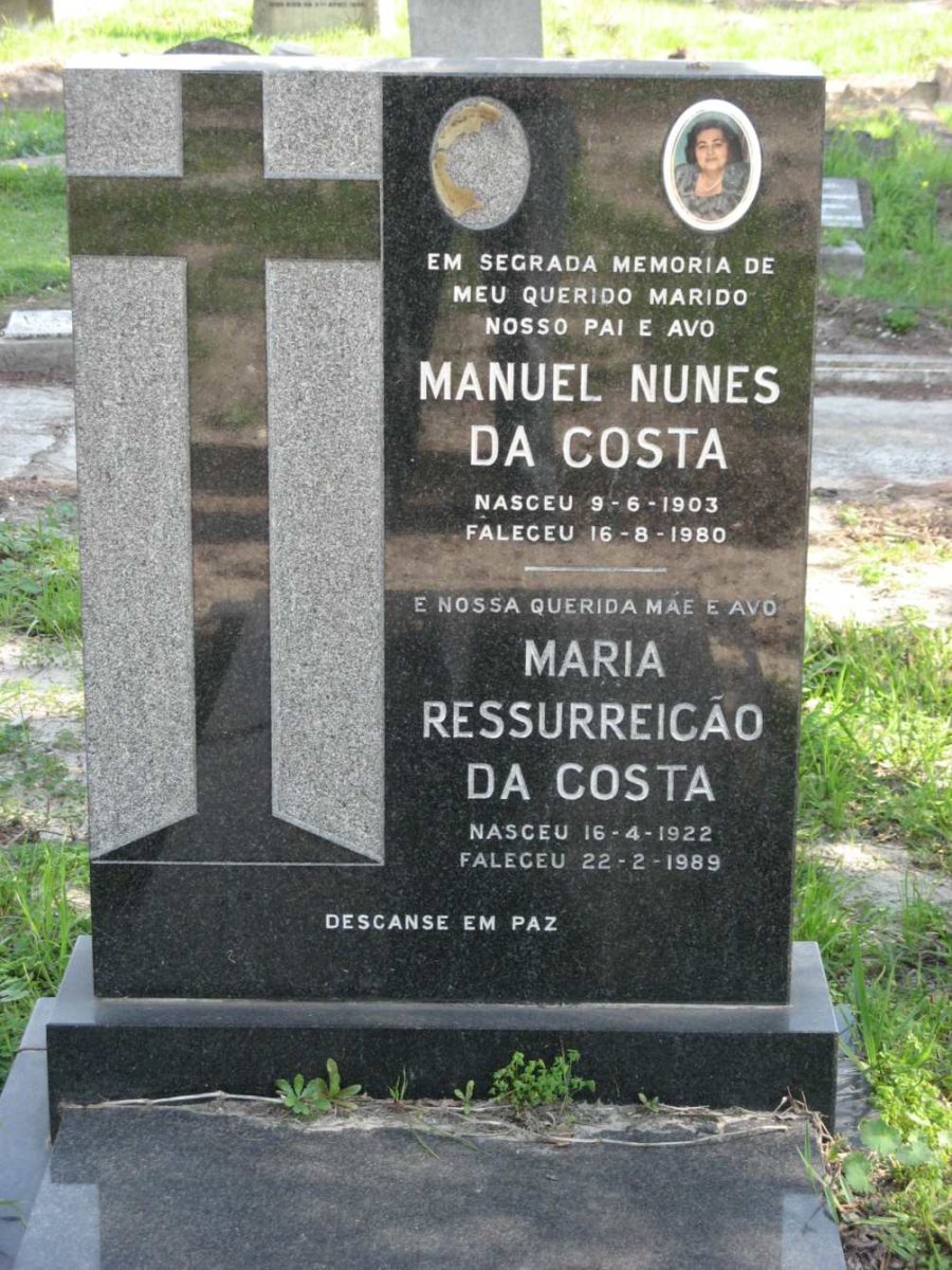 COSTA Manuel Nunes, da 1903-1980 &amp; Maria Ressurreicão 1922-1989