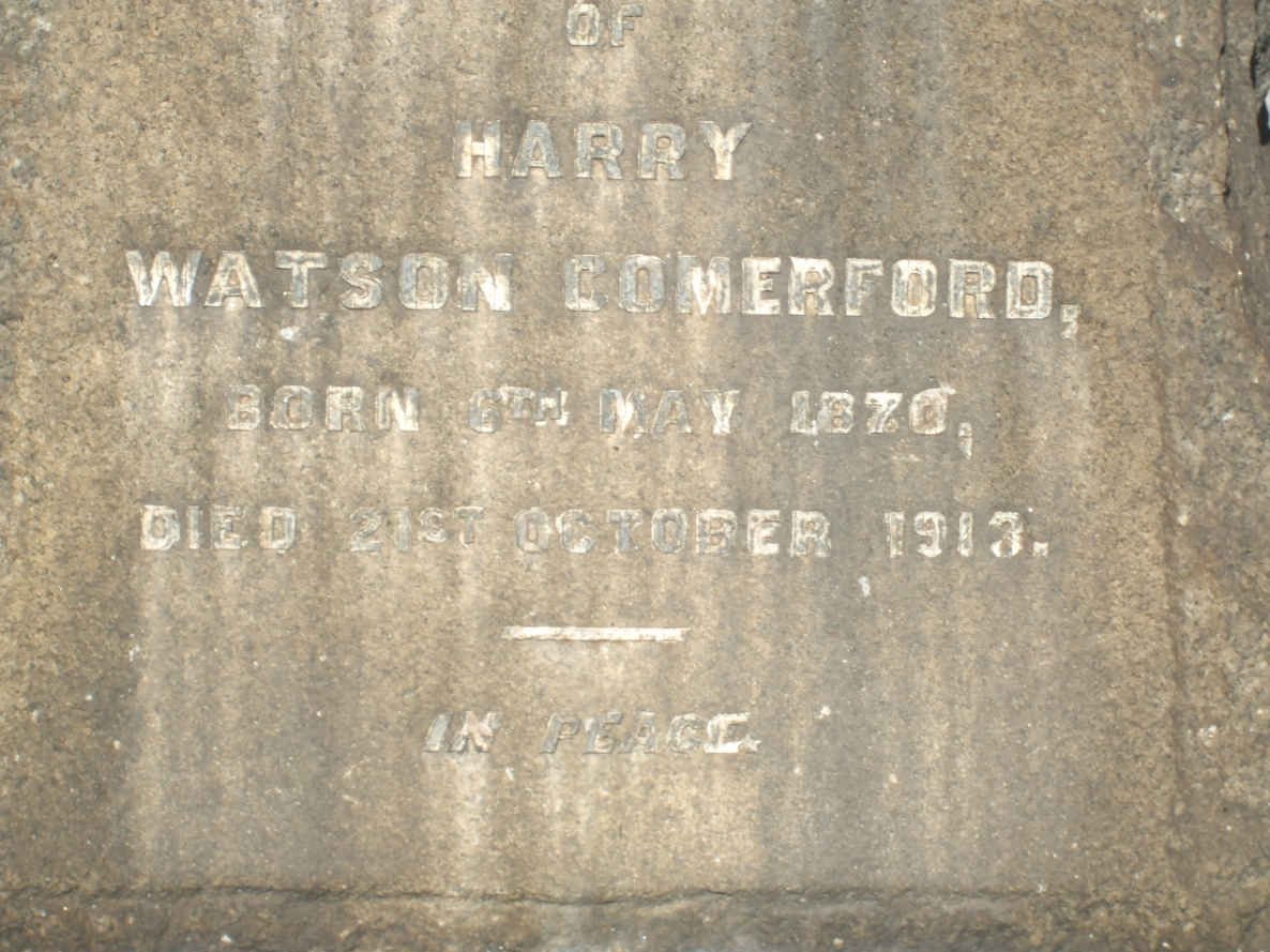 COMERFORD Harry Watson 1870-1913