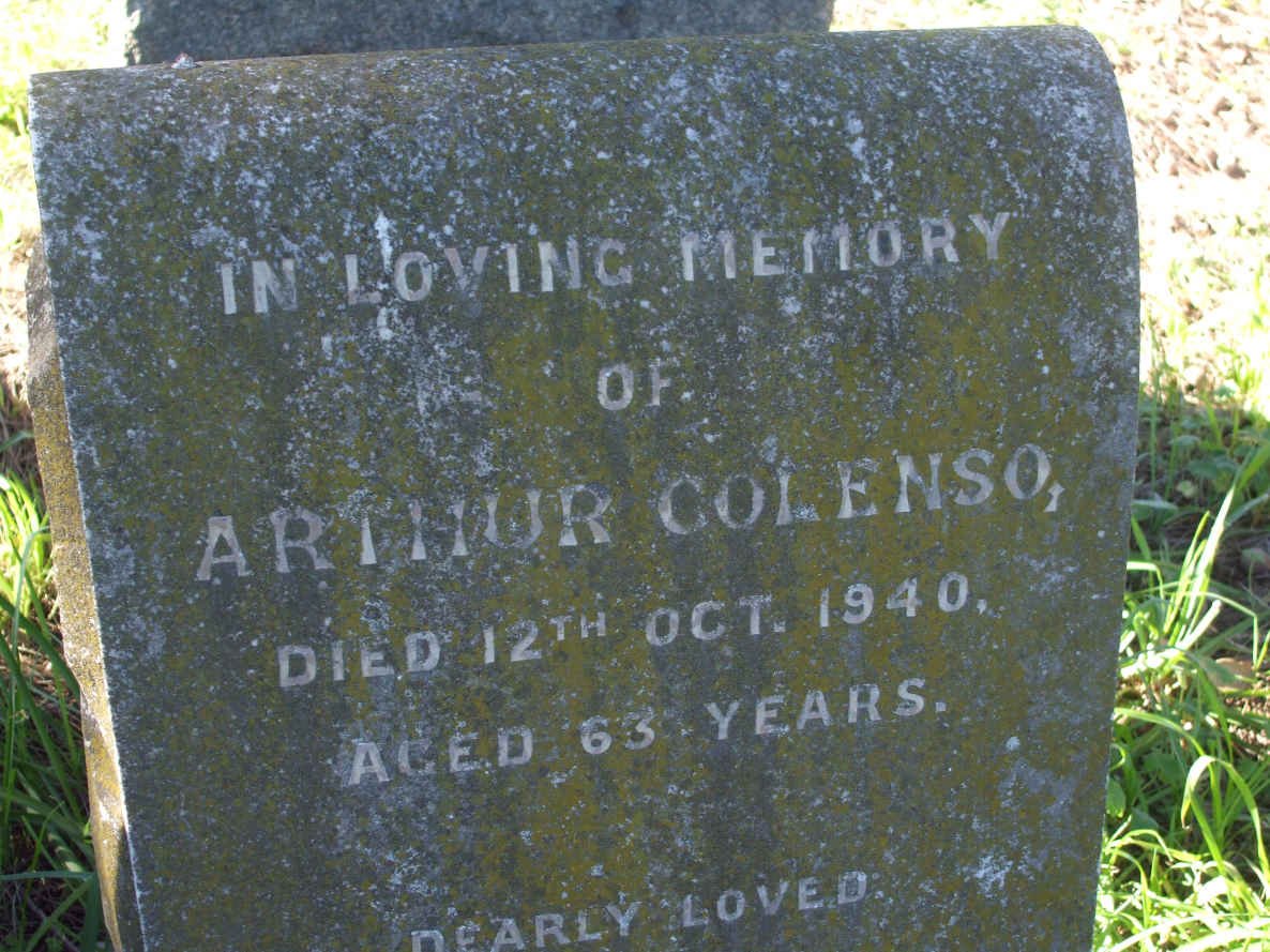 COLENSO Arthur  -1940 