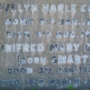 COOKE Evelyn Harle 1893-1938 :: COOKE Winifred Mary nee SWART 1879-1966